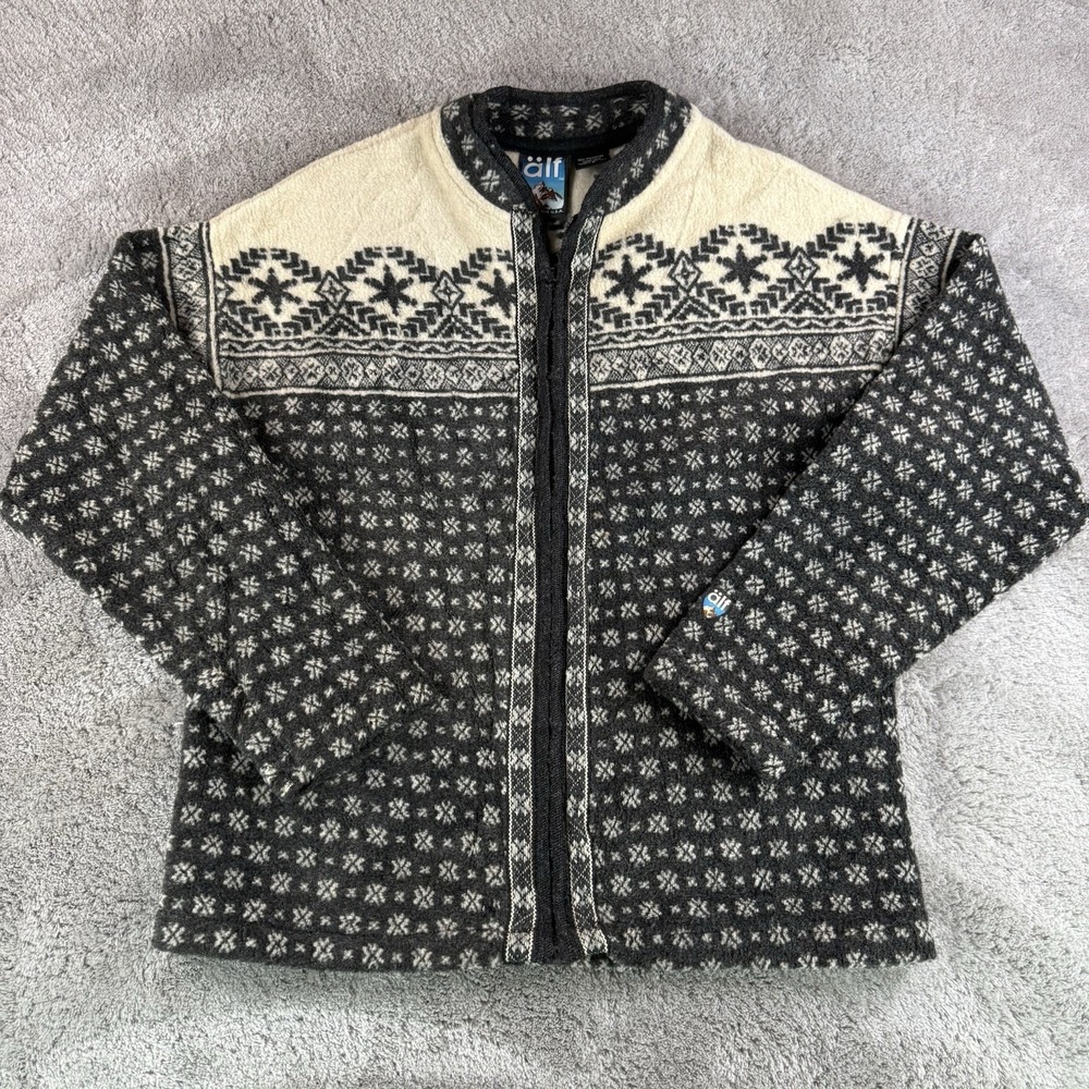 Vintage Alfwear Alf Fleece Jacket Womens S Nordic USA Made Kuhl Style Full Zip